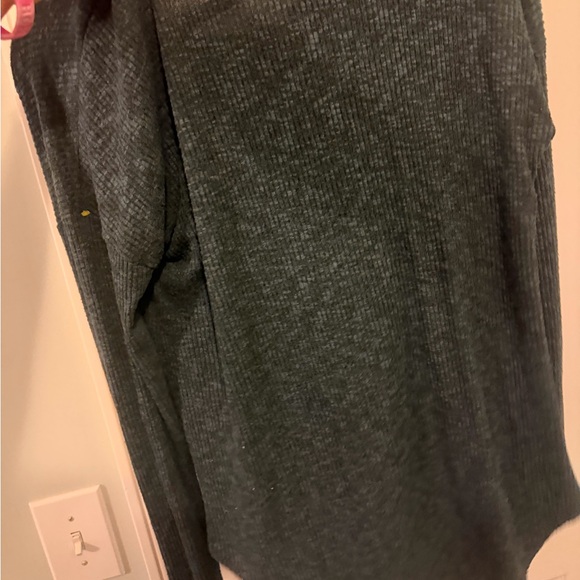 Altar'd State Green Long Sleeve Tee with Sequin Deer - Picture 3 of 4